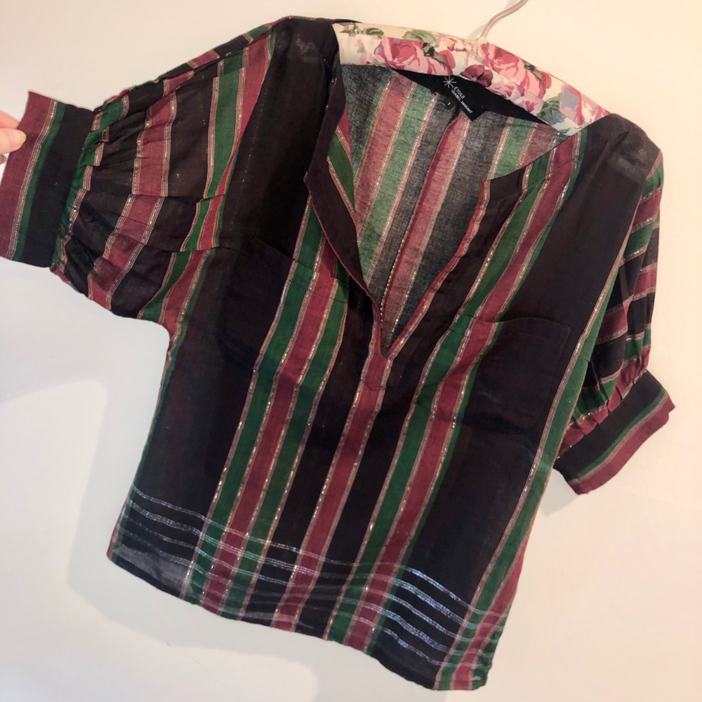 Etoile Isabel Marant Navy Striped Blouse